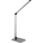 Platinet LED bordlampe DESK LAMP 10W aluminium trådløs opladning 3-trins dæmpning 5-farver [46023]