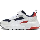 Puma Trinity 2 Sneakers Kids, Shoes, Navy/White/Feather Gray, 35