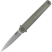 MKM-Maniago Knife Makers Flame Framelock Dagger Micarta