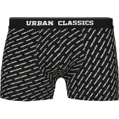Urban Classics Boksershorts mørkegrøn / sort / hvid