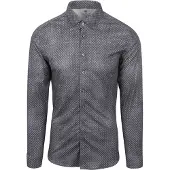 Desoto Skjorte Print Denim Blå Mørkeblå måle