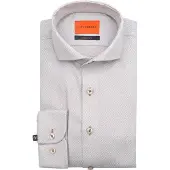 Suitable Skjorte Jacquard Luxe Beige måle