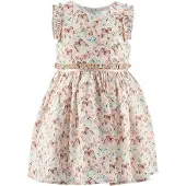 Happy girls Kjole beige / aqua / brun