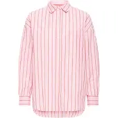 Ichi Bluse 'IHFluca' lys pink / melon / hvid