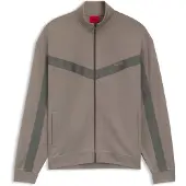 HUGO Sweatshirt med relaxed fit, lynlås og bånd