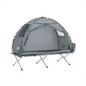 SoBuy Campingseng 3-i-1 med telt og luftmadras