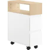 SoBuy mobilt bord med hjul og skuffer FBT155-WN