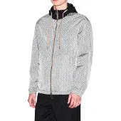 Armani Exchange A|X Armani Exchangetil mænd. XM001830AF18579M0245 Ultralet grå nylonjakke med iriserende effekt (L), Casual, Polyester