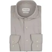Profuomo japansk strikket skjorte – beige melange Beige måle