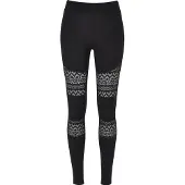 Urban Classics Crochet Lace Inset High Waist Leggings