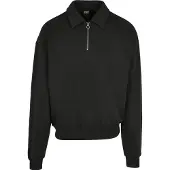 Urban Classics Shirt Collar Halv Lynlås Sweatshirt
