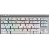 Logitech G G515 - Tastatur - LIGHTSPEED - TKL - bagbelyst - trådløs - 2.4 GHz, Bluetooth, USB - QWERTY - US International - tastkontakt: GL Tactile - hvid