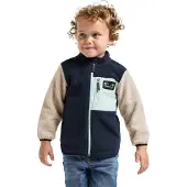 Didriksons Anten, fleecejakke, junior, mørkeblå