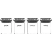Kilner FRESH krydderiglas Klar-grå, 4-pak, 160 ml