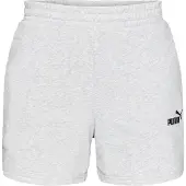 Puma Essentials 5'' High-Waist Shorts Women, Clothing, Light Gray Heather, L