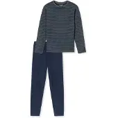 Schiesser Pyjamas lang navy / mørkegrå