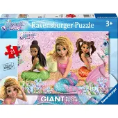 Ravensburger Puslespil - 24 Brikker - Mermaid Magic Giant floor - - OneSize - Puslespil