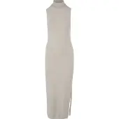 Urban Classics Knitted Eco Viscose Turtleneck ærmeløs Midikjole