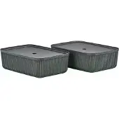 Zone Denmark Pulp opbevaringsboks 32x48 cm 2-pak Black