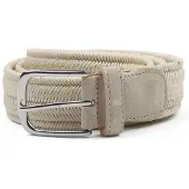 Profuomo Vokset Vævet Bælte Ecru Beige Off-white måle