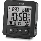 Hama Digital Vækkeur "Rhodos" DCF Sort