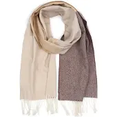 Profuomo Tørklæde Lammeuld Flerfarvet Brun Beige