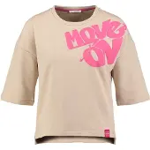 Key Largo Sweatshirt 'Move On' beige / pink