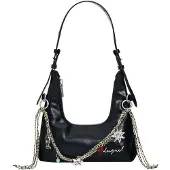 Desigual Skuldertaske sort / sølv