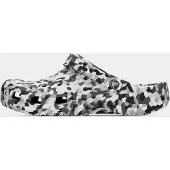 Crocs Træsko 'Classic Confetti' lysegrå / sort / hvid
