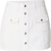 Levi's Nederdel 'Button Front Skort' white denim