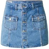 Levi's Nederdel 'Button Front Skort' blue denim