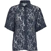 Minus Bluse 'Tara' navy / lyseblå
