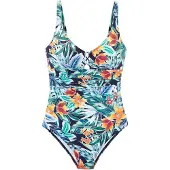 Sunseeker Badedragt marin / mint / mørkeorange / cranberry