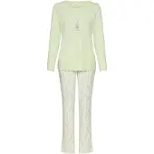 LASCANA Pyjamas kit / grøn / pastelgrøn / lavendel