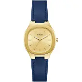 GUESS Analogt ur 'Eve' navy / guld