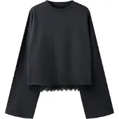LMTD Blondedetalje Top Med Lange Ærmer