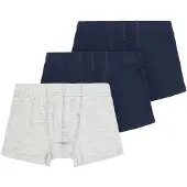 Name it Boxershorts - Noos - NkmTights - 3-pak - Grey Melange - - 6 år (116) - Boxershorts