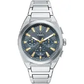 Fossil Analogt ur 'Everett' sort / sølv