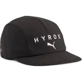 Puma x HYROX Running 5-Panel Cap, Fitness, Black, OSFA