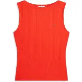 Tommy Hilfiger 5x2 Rib Boat Slim Fit ærmeløs T-shirt