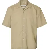 Selected Casper Clay Linen Kortærmet Skjorte