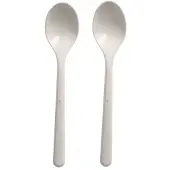 Papstar 96434, Engangssuppeske, Polypropylen, Hvid, 130 mm, Polybag, 50 stk