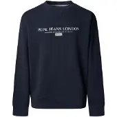 Pepe Jeans Pepe Jeanstil mænd. PM5800144 Sweatshirt Sommer navy (L), Casual, Bomuld, Blå