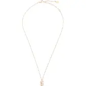 Swarovski Kæde rosa guld / transparent