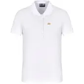 Emporio Armani EA7til kvinder. 7W000030_AF12450 Polo Micro hvid (3XL), Casual, Bomuld, Korte ærmer