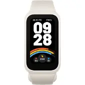 Xiaomi Smart Band 9 Active - Aktivitetssporer med rem - TPU - håndledsstørrelse: 135-215 mm - display 1.47 - Bluetooth - 16.5 g - beigehvid