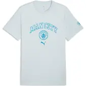 Puma Manchester City ftblCulture Tee Men, Football, Sea Glass/Tropical Blue, 3XL