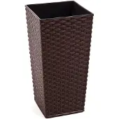 Lamela krukke Finezja med indsats i rattan mokka 30x30x57