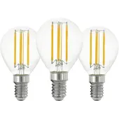 Eglo LED pære P45 7W 806LM 2700K 3 STK KLAR E14