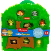 Fisher-Price Little People Sm?b?rn Leget?j Skovvenner B?retaske Leges?t med dyrefigurer til at foregive leg B?rn i alderen 1+ ?r
